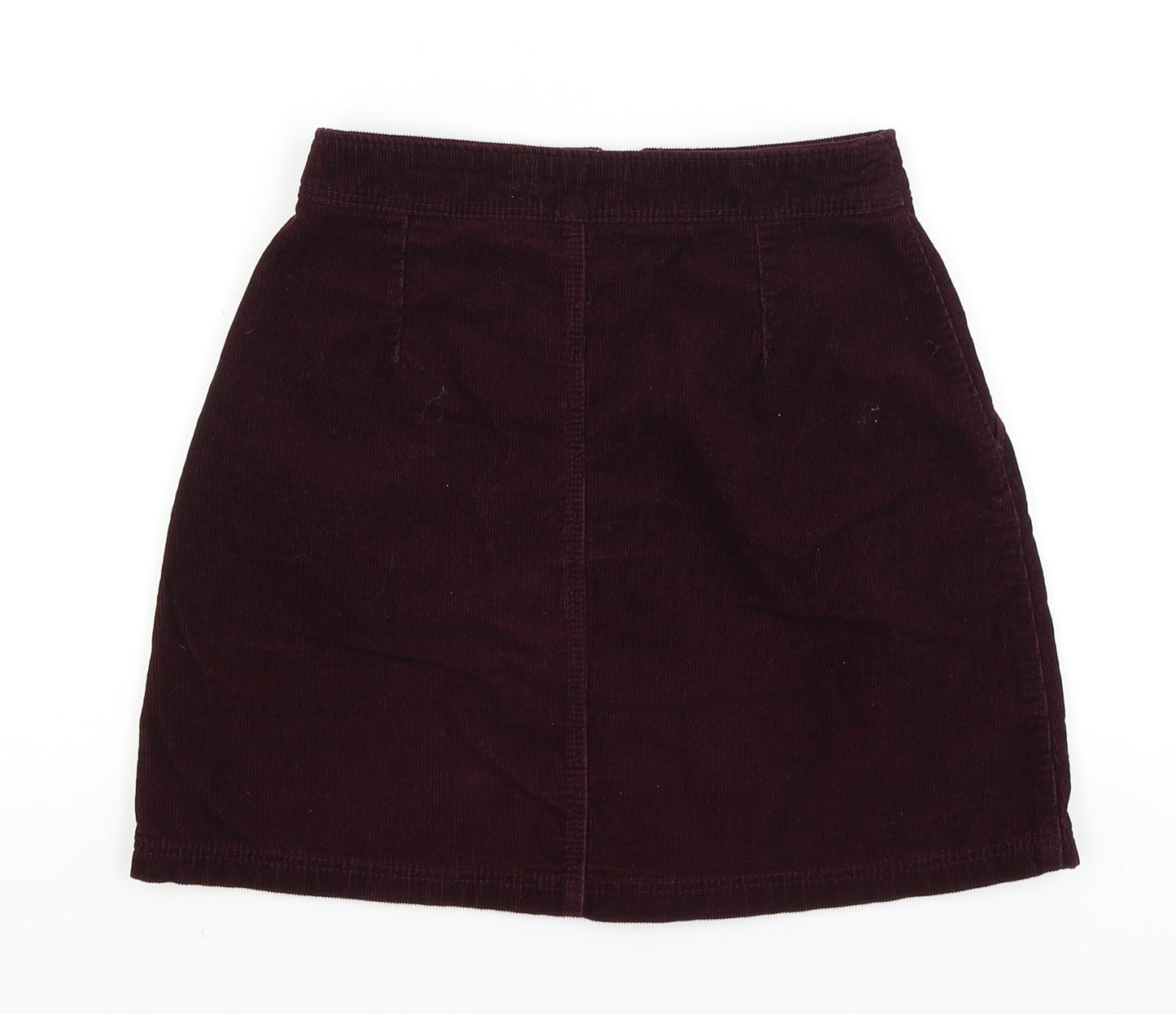 New Look Womens Red  Corduroy Mini Skirt Size 6