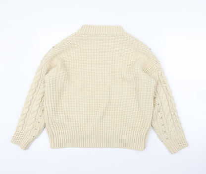 New Look Womens Ivory   Pullover Jumper Size S