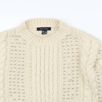 New Look Womens Ivory   Pullover Jumper Size S