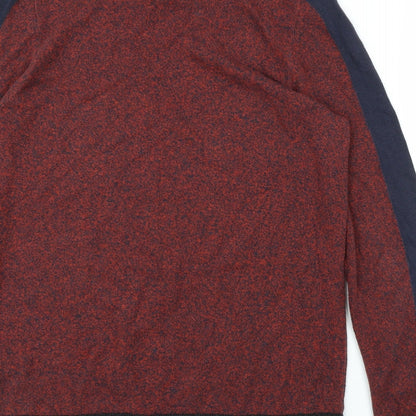 M&S Mens Purple   Pullover Jumper Size S