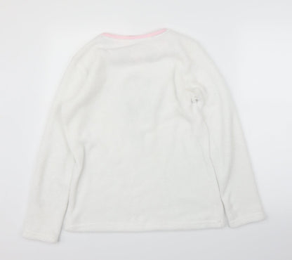 Young Dimension Girls White Solid  Top Pyjama Top Size 13 Years  - Bambi, Disney