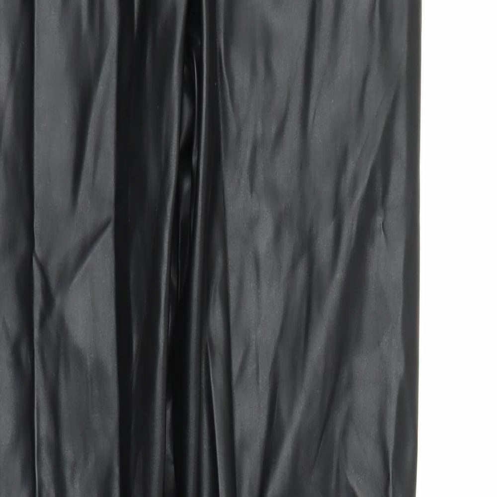Womens UK Size 8 PRETTYLITTLETHING Regular Fit Carrot Black Trousers