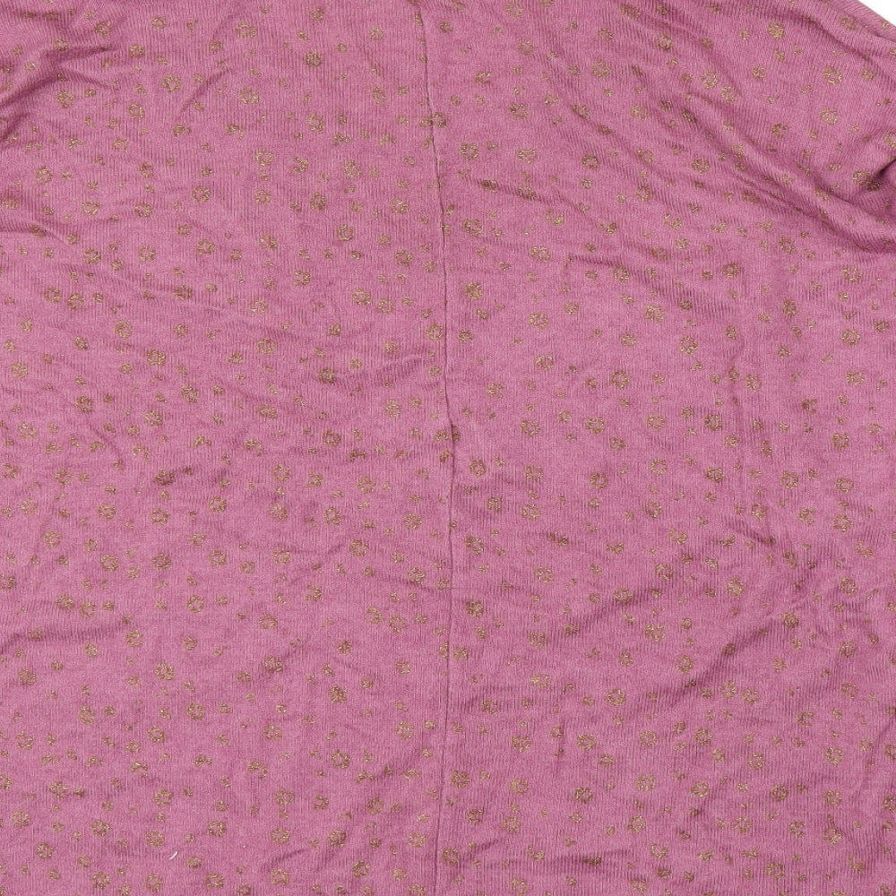 Womens UK Size L Preworn Pink Basic Blouse
