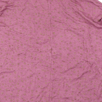 Womens UK Size L Preworn Pink Basic Blouse