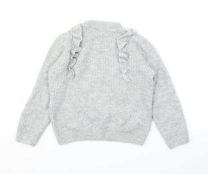 George` Girls Grey   Pullover Jumper Size M