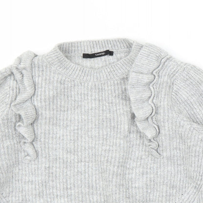 George` Girls Grey   Pullover Jumper Size M