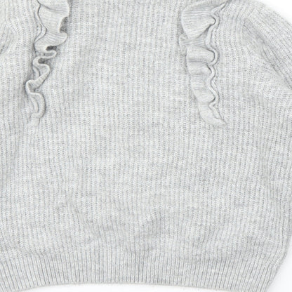 George` Girls Grey   Pullover Jumper Size M