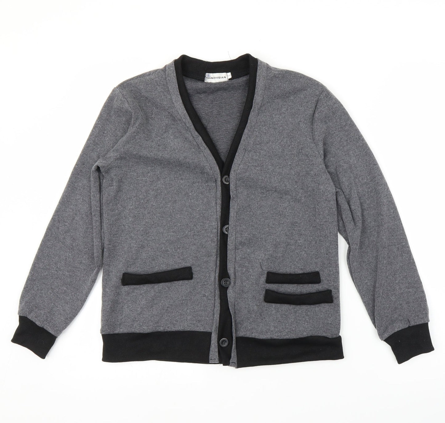 Yuanzhiqian Womens Grey   Cardigan Jumper Size S