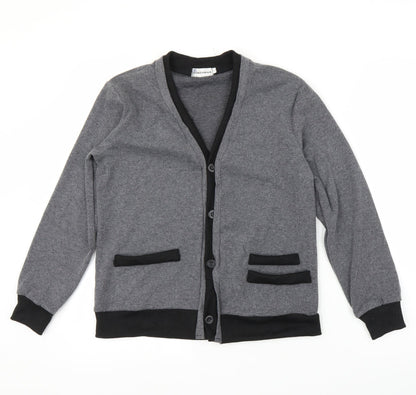 Yuanzhiqian Womens Grey   Cardigan Jumper Size S