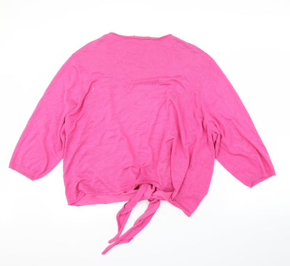BHS Womens Pink   Cardigan Jumper Size XL