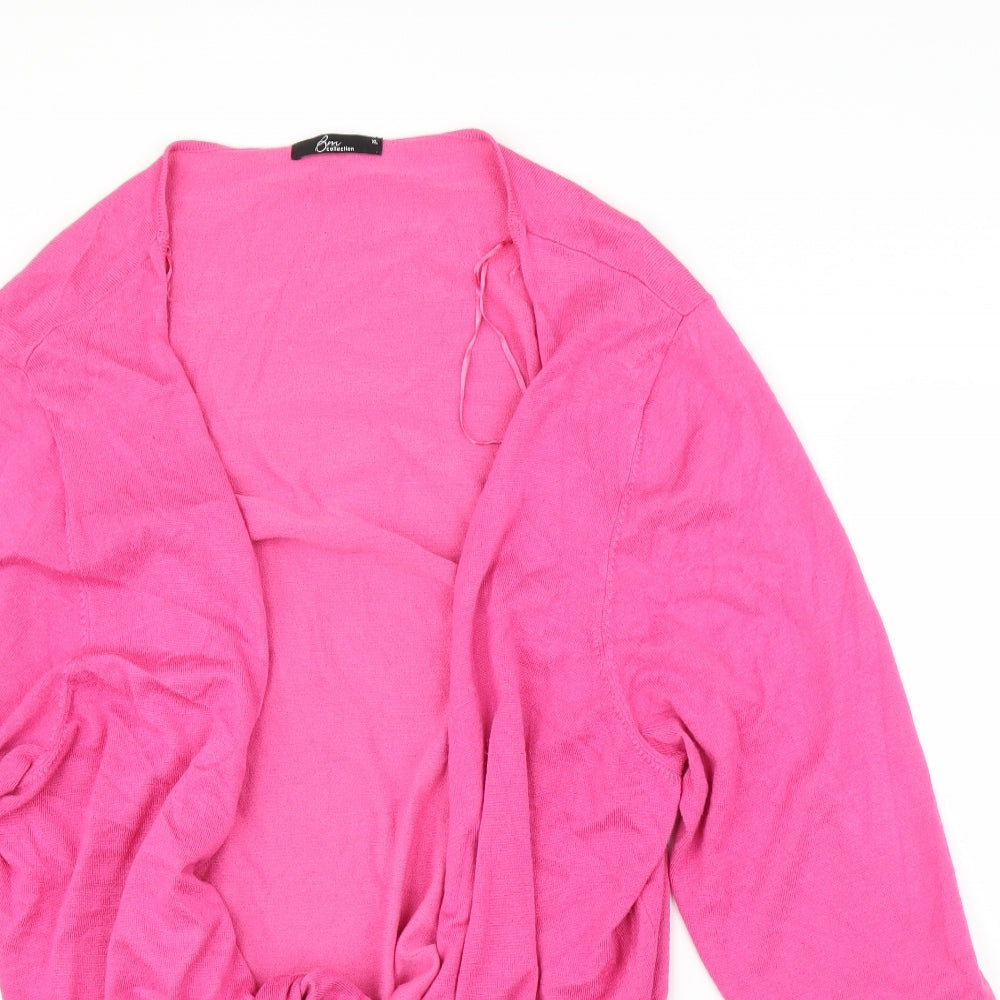 BHS Womens Pink   Cardigan Jumper Size XL