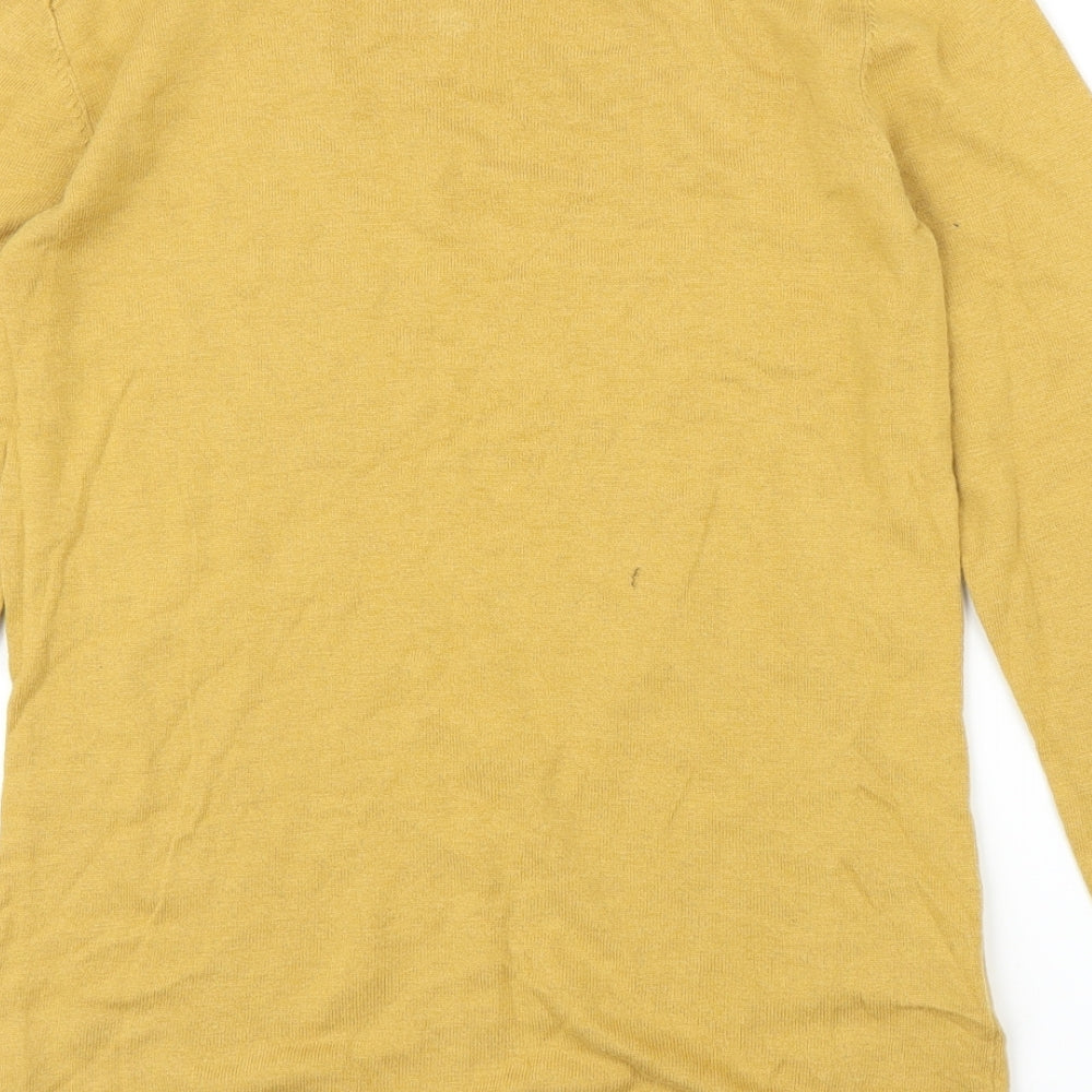 Womens UK Size 6 NEXT Yellow Basic Blouse