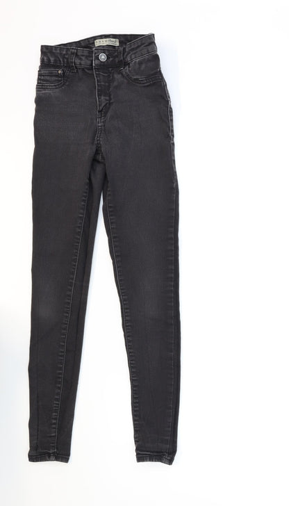 Denim & Co. Womens Black  Denim Skinny Jeans Size 8 L27 in