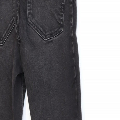 Denim & Co. Womens Black  Denim Skinny Jeans Size 8 L27 in