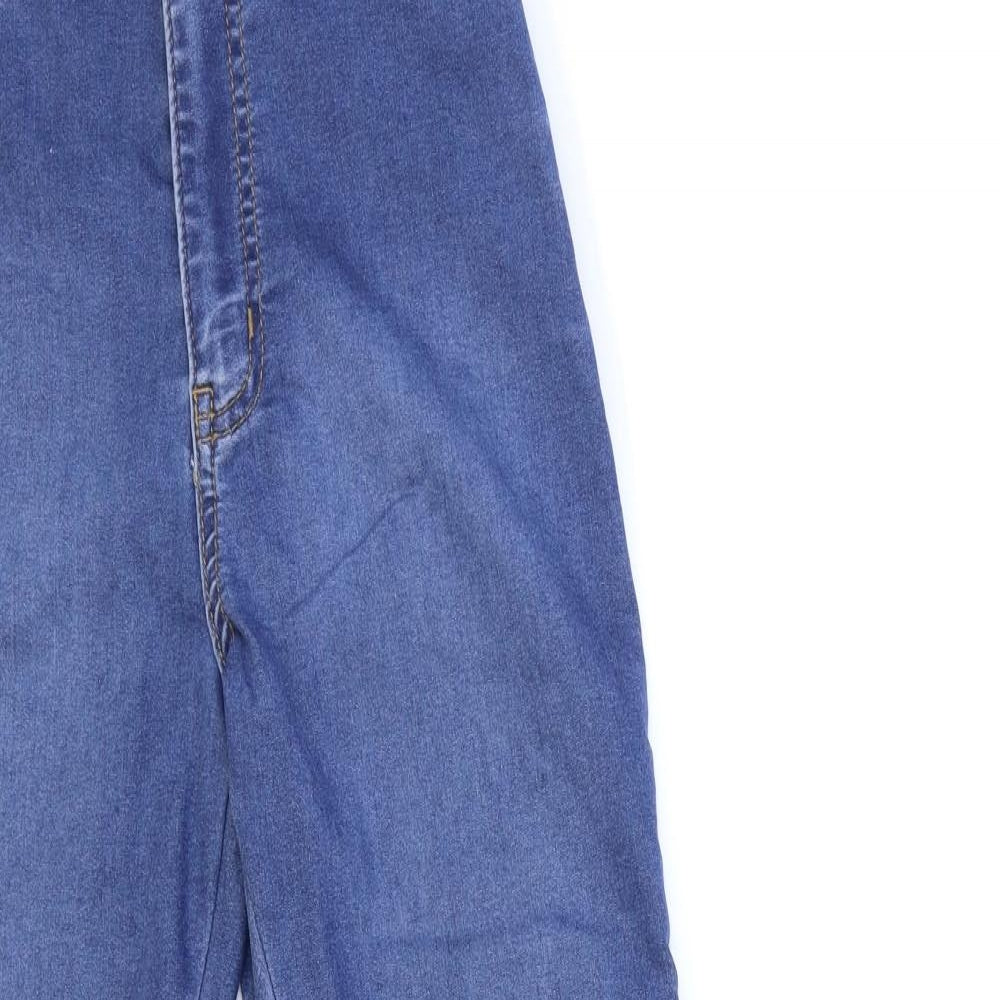 Boohoo Womens Blue  Denim Skinny Jeans Size 10 L25 in