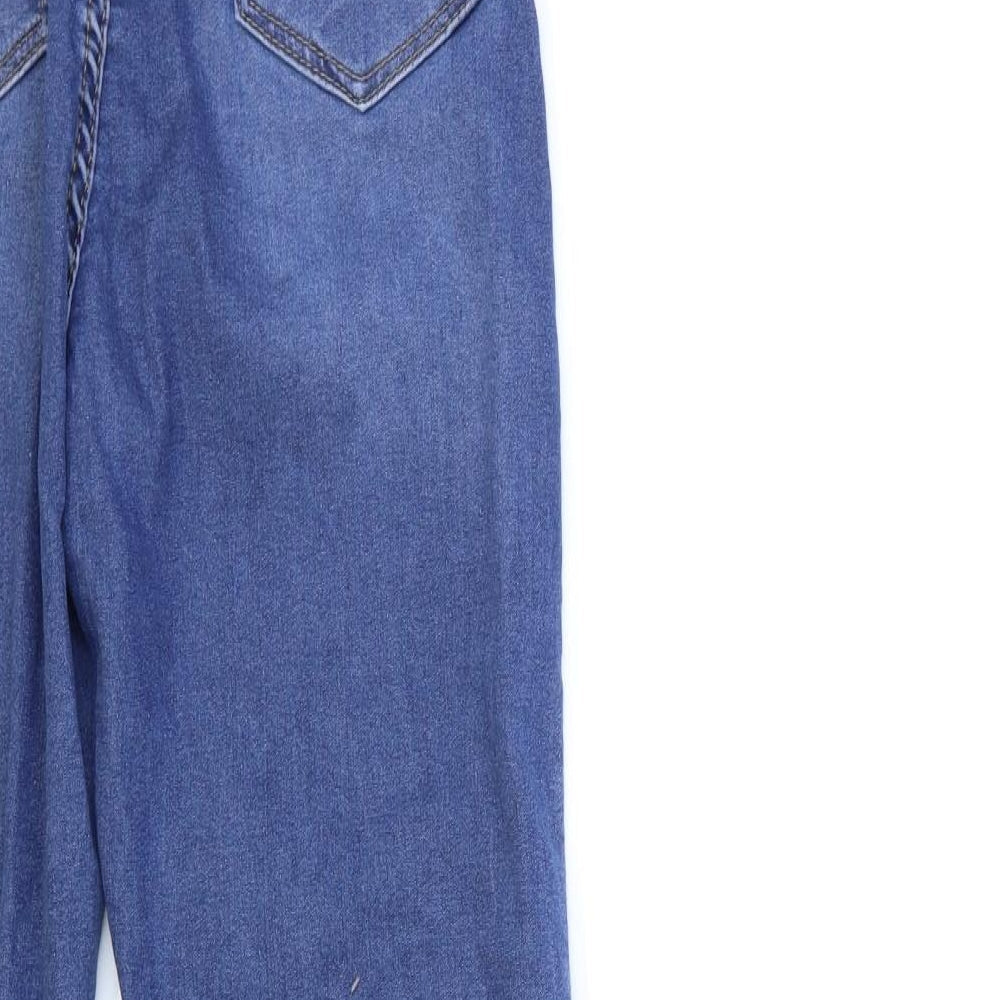 Boohoo Womens Blue  Denim Skinny Jeans Size 10 L25 in
