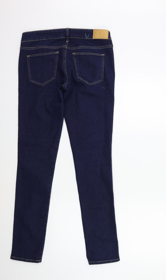 Womens UK Size 29 in H&M Regular Fit Skinny Blue Jeans