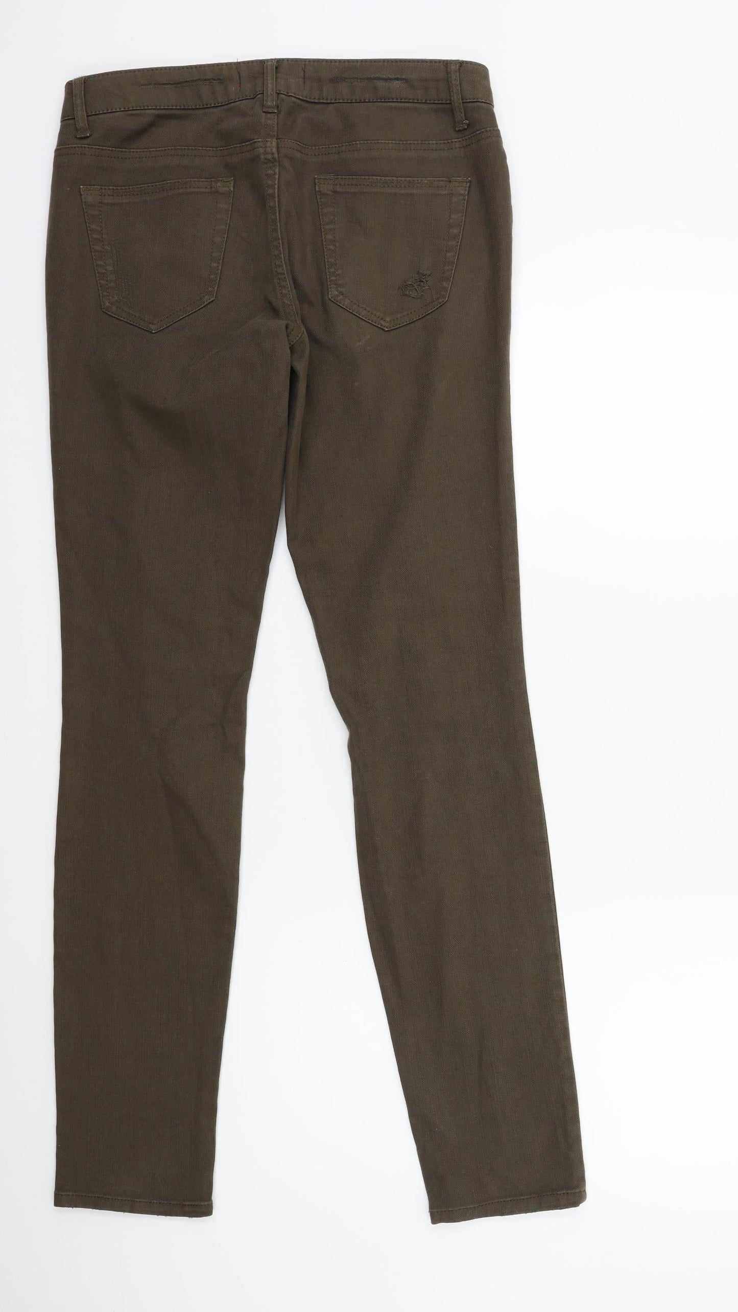 FOREVER 21 Womens Green  Denim Skinny Jeans Size 27 in L30 in