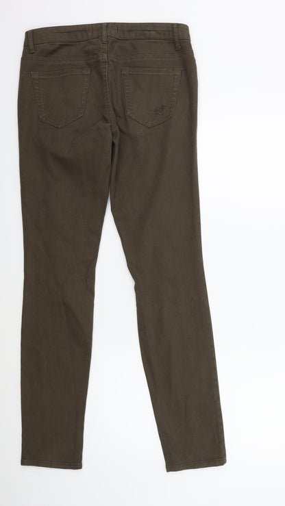 FOREVER 21 Womens Green  Denim Skinny Jeans Size 27 in L30 in