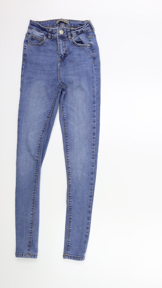 Denim & Co. Womens Blue  Denim Skinny Jeans Size 6 L28 in