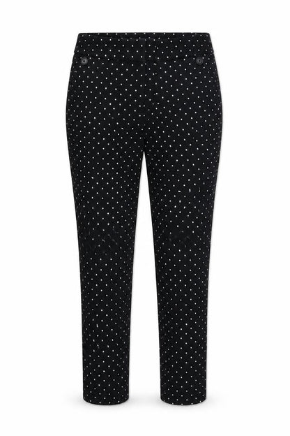 LOFT Womens Black Polka Dot  Trousers  Size 6 L26 in