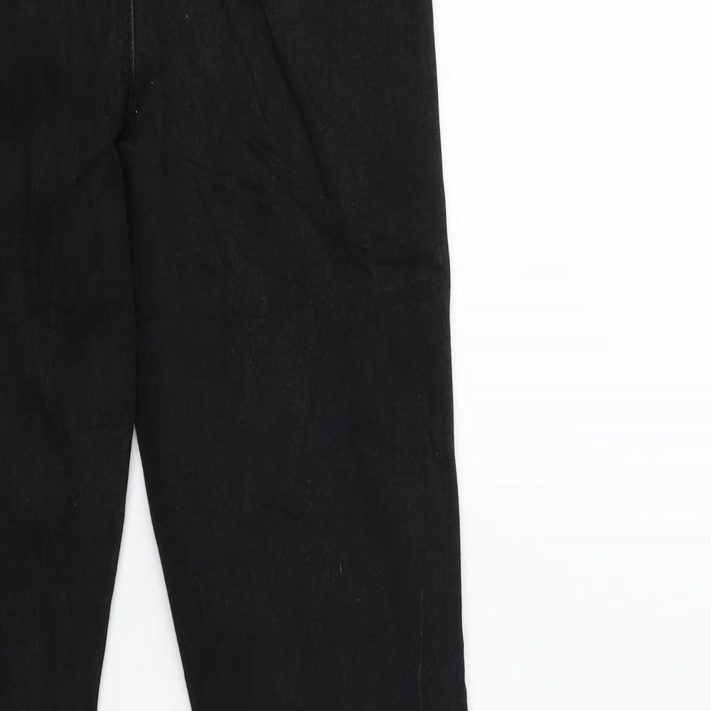 Denim & Co. Womens Black  Denim Skinny Jeans Size 8 L28 in