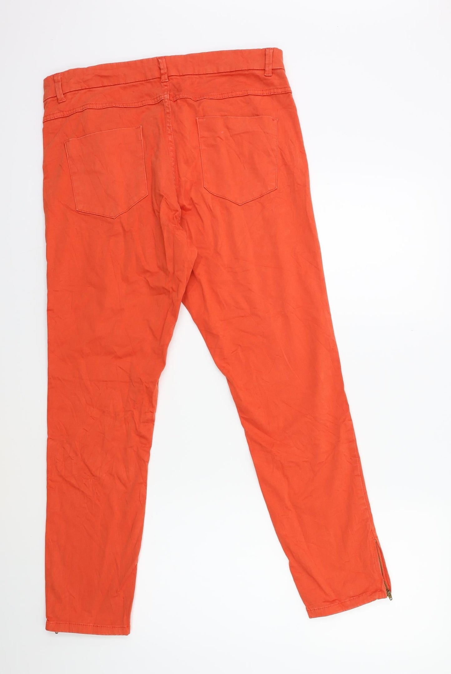 Womens UK Size 16 Lindex Regular Fit  Red Trousers