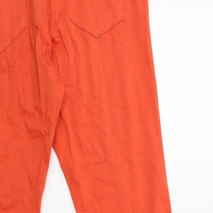 Womens UK Size 16 Lindex Regular Fit  Red Trousers
