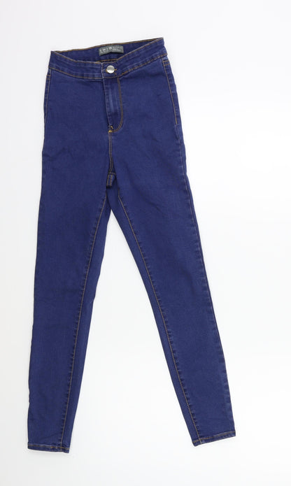 Denim & Co. Womens Blue  Denim Skinny Jeans Size 6 L25 in