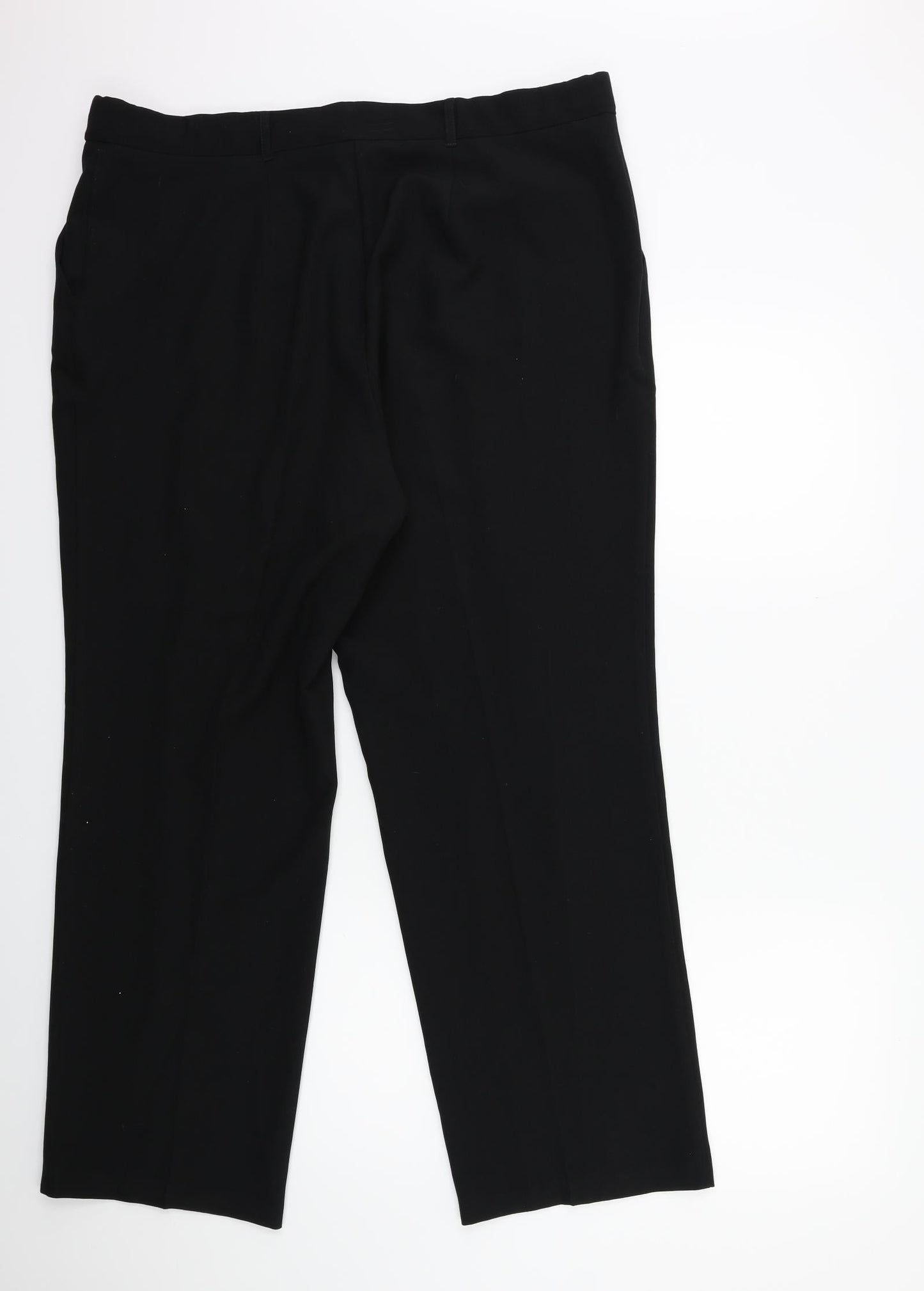 Womens UK Size 20 Papaya Regular Fit  Black Trousers