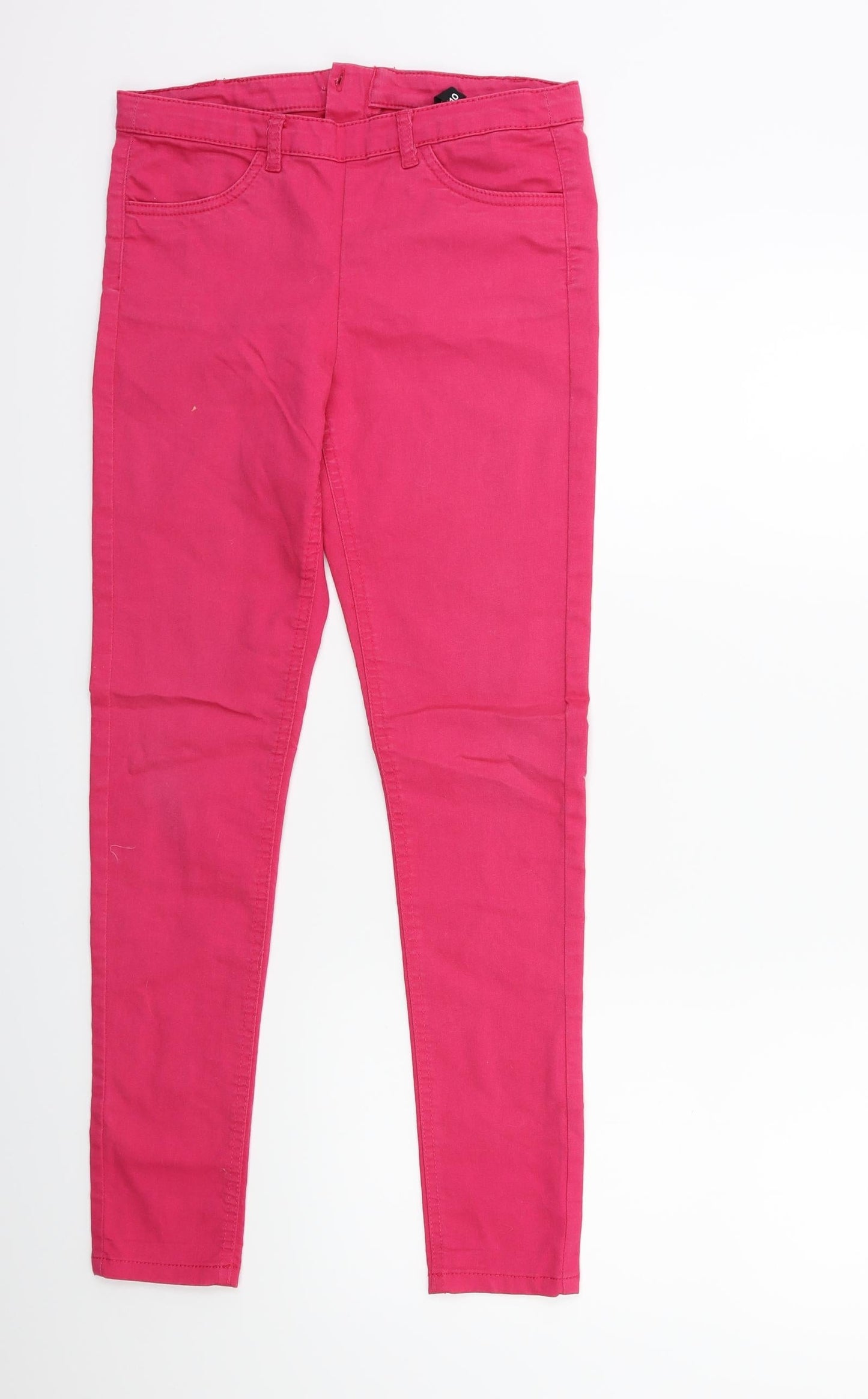 Womens UK Size 10 H&M Regular Fit Skinny Pink Jeans