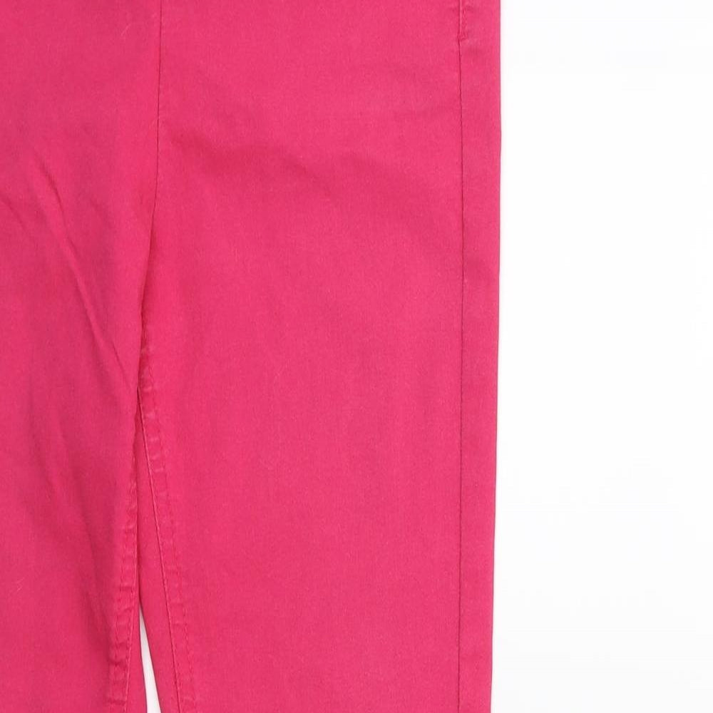 Womens UK Size 10 H&M Regular Fit Skinny Pink Jeans