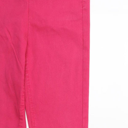Womens UK Size 10 H&M Regular Fit Skinny Pink Jeans