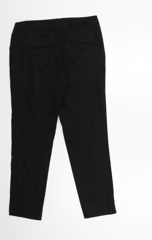 Womens UK Size 10 H&M Regular Fit Snow Pants Black Trousers