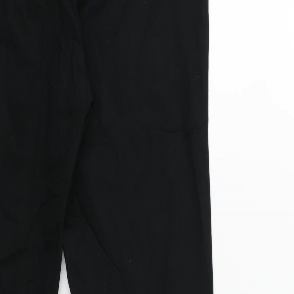 Womens UK Size 10 H&M Regular Fit Snow Pants Black Trousers