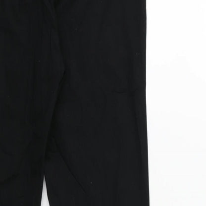 Womens UK Size 10 H&M Regular Fit Snow Pants Black Trousers