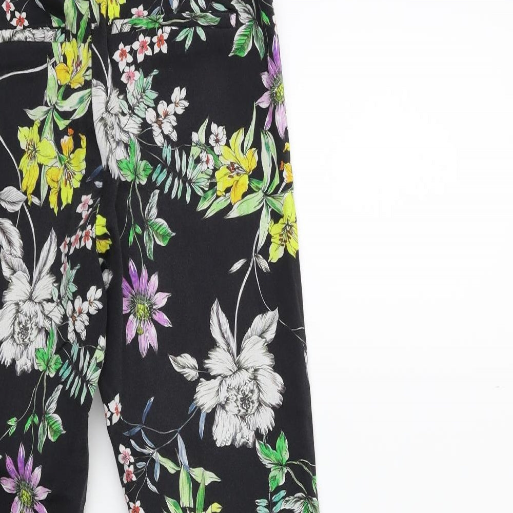 Womens UK Size 8 H&M Regular Fit  Black Trousers