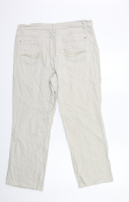 Gina Benotti Womens Grey  Denim Straight Jeans Size 20 L30 in