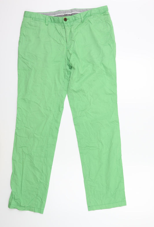 Womens UK Size 34 in Preworn Regular Fit  Green Trousers