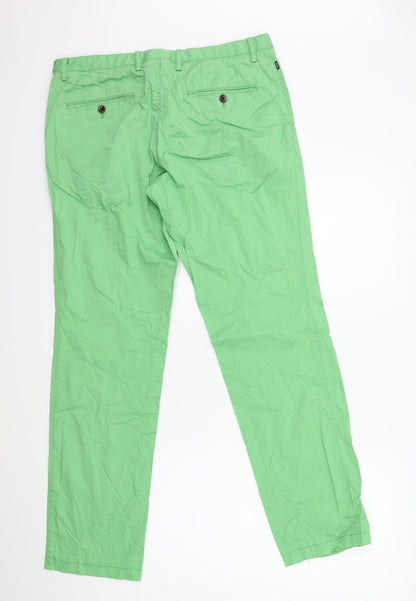 Womens UK Size 34 in Preworn Regular Fit  Green Trousers