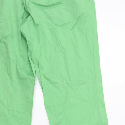 Womens UK Size 34 in Preworn Regular Fit  Green Trousers
