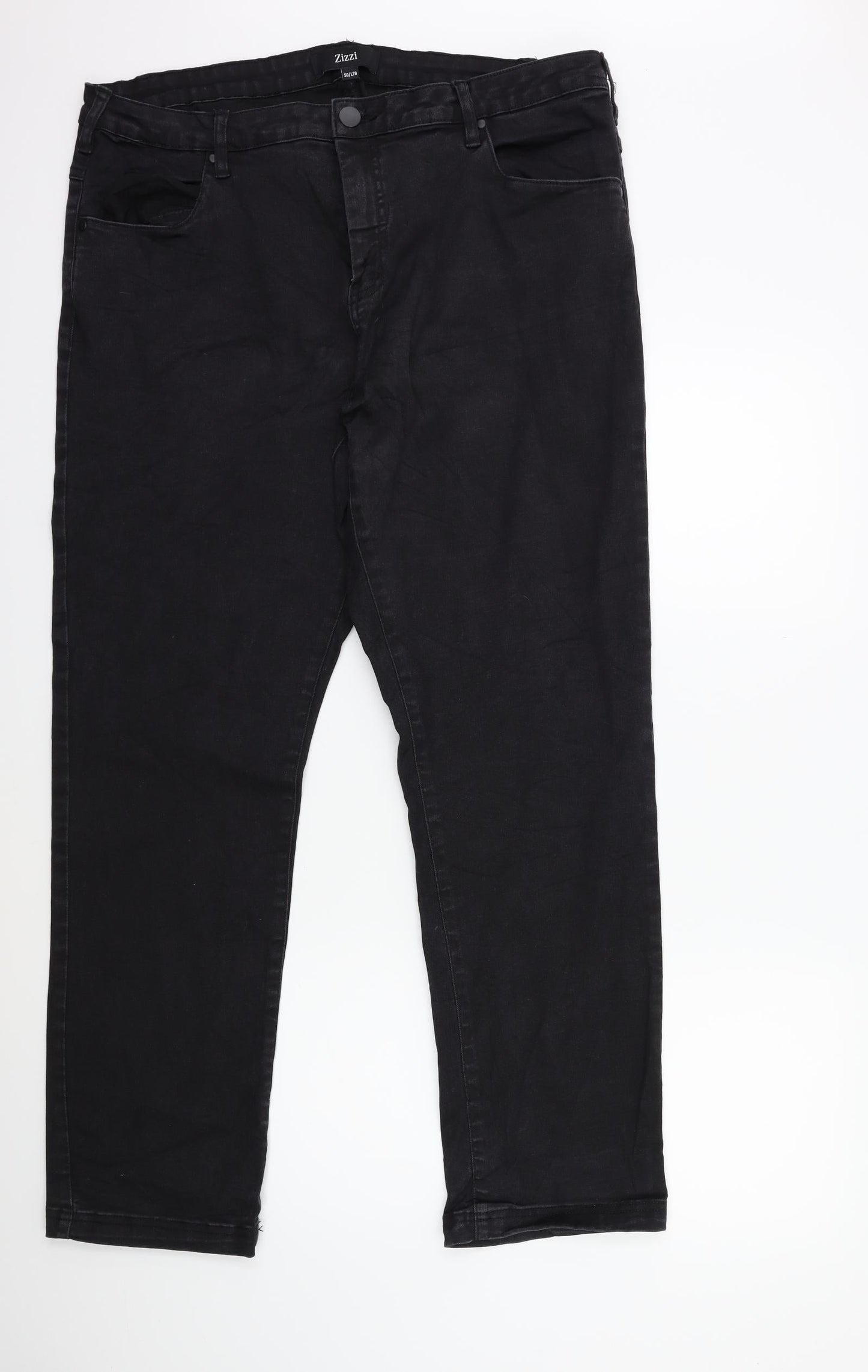 Zizzi Womens Black  Denim Skinny Jeans Size 38 in L30 in