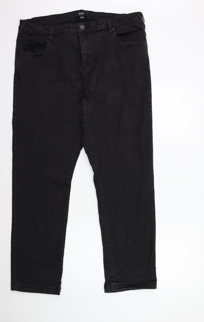 Zizzi Womens Black  Denim Skinny Jeans Size 38 in L30 in