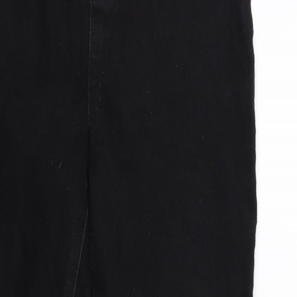 Soon Womens Black  Denim Jegging Jeans Size 12 L28 in