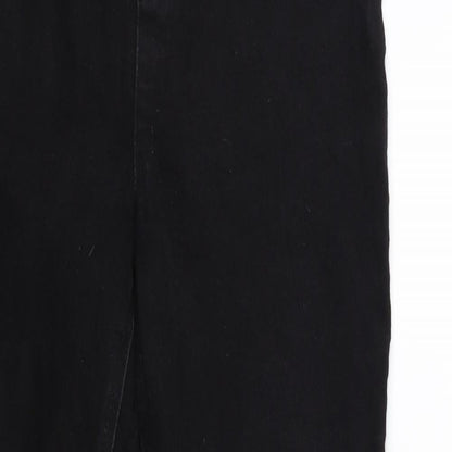Soon Womens Black  Denim Jegging Jeans Size 12 L28 in