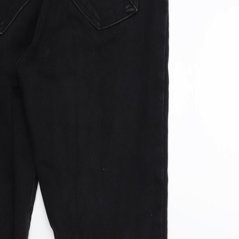 Soon Womens Black  Denim Jegging Jeans Size 12 L28 in