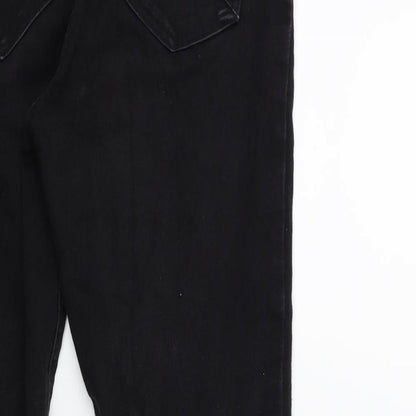 Soon Womens Black  Denim Jegging Jeans Size 12 L28 in