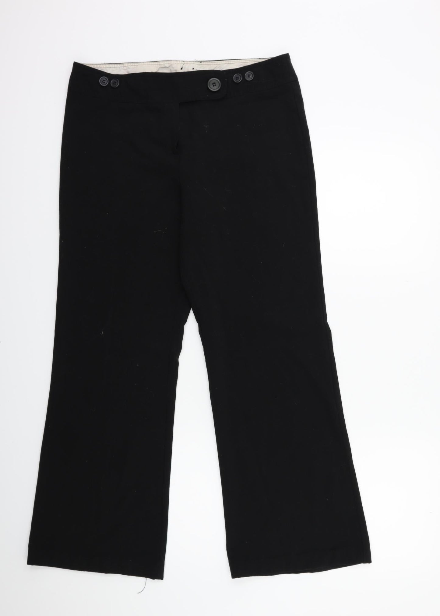 New Look Womens Black   Trousers  Size 12 L28 in