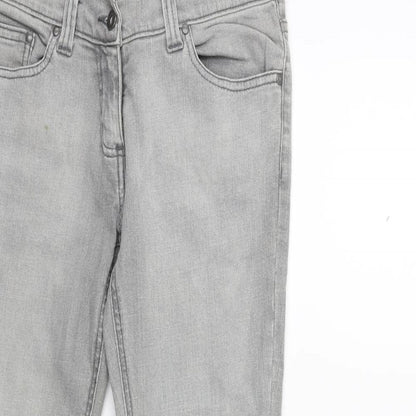 Womens UK Size 28 in Preworn Regular Fit Skinny Grey Jeans