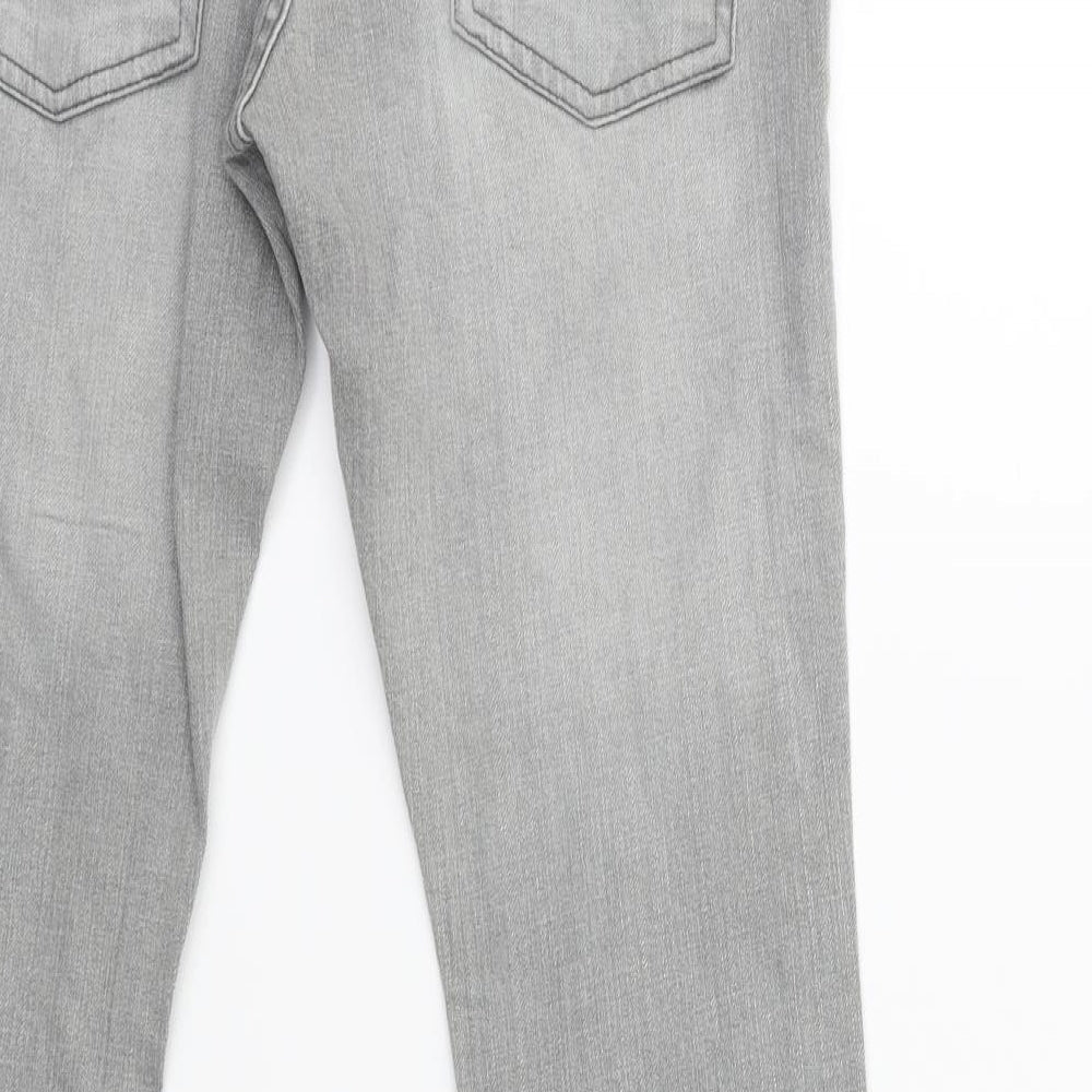 Womens UK Size 28 in Preworn Regular Fit Skinny Grey Jeans